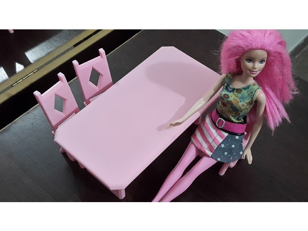 table chair dolls toy & game accessories doll house furniture 3D print model - Mito3D