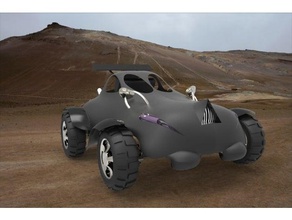 bugy car art 3d print model - Mito3D