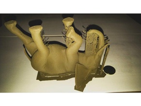 travail à la longe éléphant animaux 3dmodel 3dprintable L'impression 3d animal l'éléphant de modèle marche pied 3d print model - Mito3D