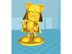 marth dickey sculptures darth vader de disney amusant mickey mouse star wars tinkercad 3d print model - Mito3D