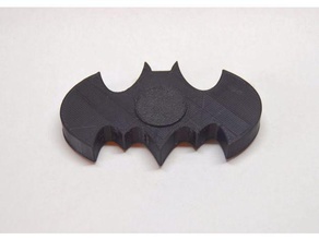 batmen spinner without bearing toy & game accessories all 3dprint batman logo symbol fidget widget finger spiners 3d print model - Mito3D