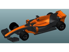 modifizierte Formel-1-Auto r c Fahrzeuge Formel 1 openrc 2017 open rc Rennen 3d print model - Mito3D