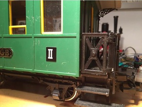 lgb g-escala pasajero vagón lado de la puerta reemplazo hobby 3d print model - Mito3D