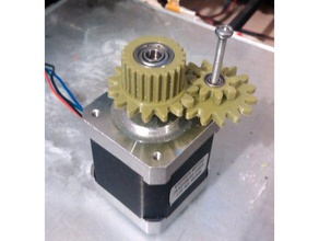 nema17 gears 4 1 parts gearbox htd3m 3d print model - Mito3D