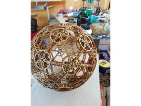 sphere60 thicker version art 3d print model - Mito3D