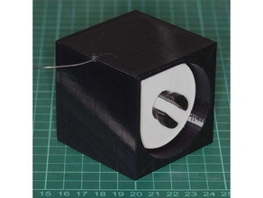 solder spool holder - 50x55x17mm electronics 3d print model - Mito3D