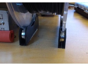 simple universal de filamentos titular Impresora 3d accesorios filamento el la soporte bobina 3d print model - Mito3D