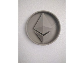 large eth coin coins & badges 3d print model - Mito3D