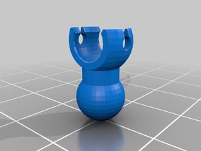 flexible chain parts gadgets segment foot knob mount quadknob quadmouth standing 3d print model - Mito3D