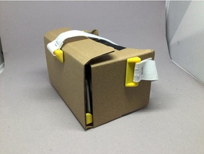 headstrap kit cardboard vr goggles mobile phone google headband 3d print model - Mito3D