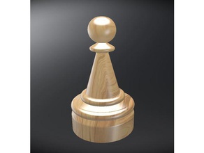 xadrez peão 3d print model - Mito3D