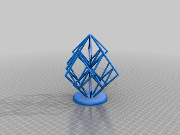 lattice cube math art model 3D print model - Mito3D