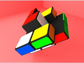 split 1x2x3 puzzles 3d puzzle fun rubik's cube rubiks twisty 3d print model - Mito3D