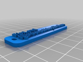 verlorene Schlüsselbund Schlüsselanhänger kundengebundene 3d print model - Mito3D