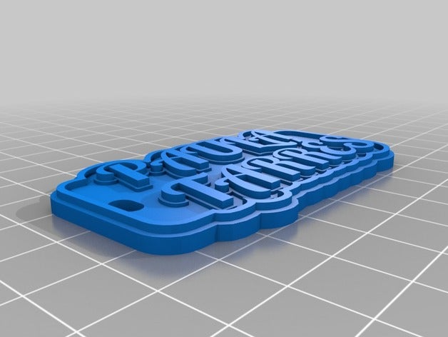 paula tarres chaveiros personalizado 3D print model - Mito3D
