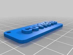 covfefe de porte-clés 3d print model - Mito3D