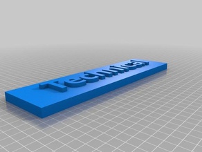 tecnico segni e loghi su misura 3d print model - Mito3D