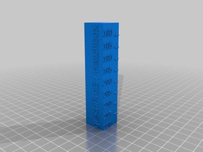 220-180c temperature tower 3d printing tests customized 3d print model - Mito3D
