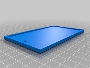 blank plate cover household 3d print model - Mito3D