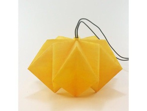 origami lâmpada decoração a ilumination 3d print model - Mito3D