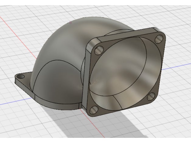 anet a6 ventoinha addon 40mm fã A impressão 3d de testes duto do ventilador atualização 3D print model - Mito3D