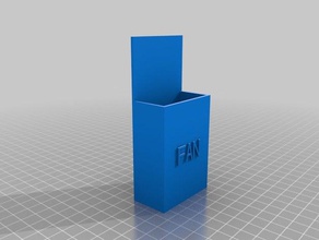 hunter fan remote holder containers customized 3d print model - Mito3D