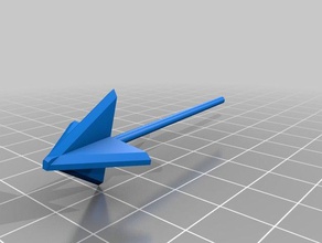 featherless arrow fetching practice 3d printing head feather real 3d print model - Mito3D