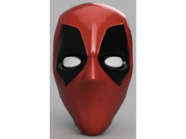 deadpool mask costume marvel comics 3D print model - Mito3D