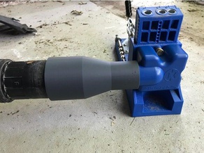 kreg jig shop vac adattatore per tubo parti l'adattatore parametrico ridgid negozio vuoto strumenti di lavorazione del legno 3d print model - Mito3D