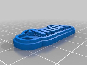 inah keychains customized 3d print model - Mito3D