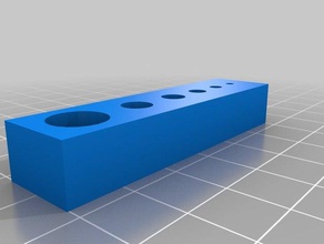 delikli blok boyutlu kalibrasyon 3d baskı testleri 3d print model - Mito3D