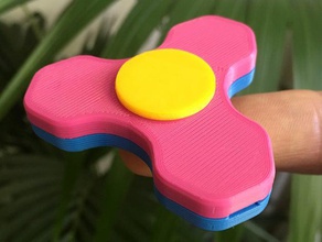 triforce mini colorido de nuez fidget spinner juegos y juguetes baschz leeft cojinete fidget-juguete fidgetspinner mano hilanderos juguete la tuerca rodamiento 3d print model - Mito3D
