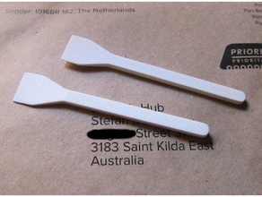 solder paste spatula electronics pcb smd template tools 3d print model - Mito3D