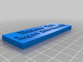 thomas marker - Zubehör kundengebundene 3d print model - Mito3D