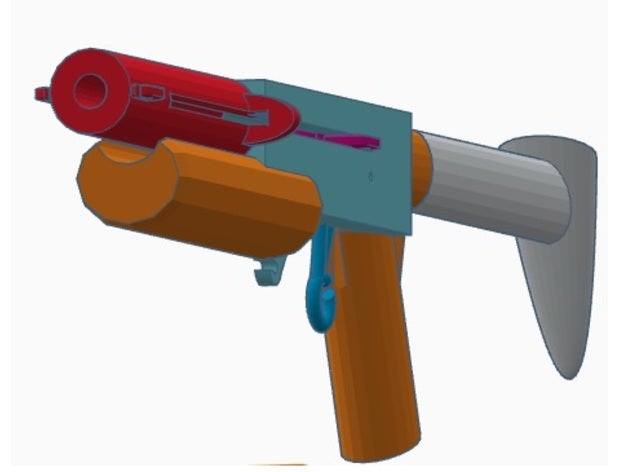 modular rubberband driven plasticbolt thrower engineering bolt boltthrower 3D print model - Mito3D