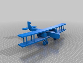 gotha gv Modelle Flugzeug ww1 3d print model - Mito3D