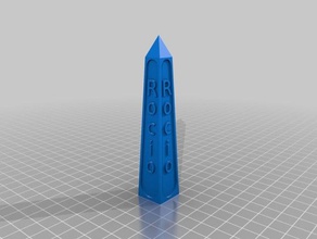 rocio obelisco las estructuras de edificios personalizado 3d print model - Mito3D