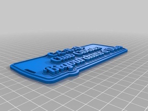 mi personalizados multilínea tag llavero ccbo llaveros personalizado 3d print model - Mito3D