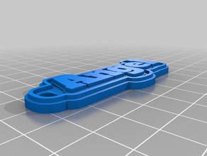 my customized multiline tag keychain abby denise angel keychains 3d print model - Mito3D