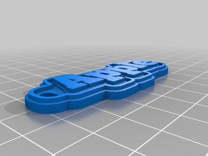 my customized multiline tag keychain apple keychains 3d print model - Mito3D