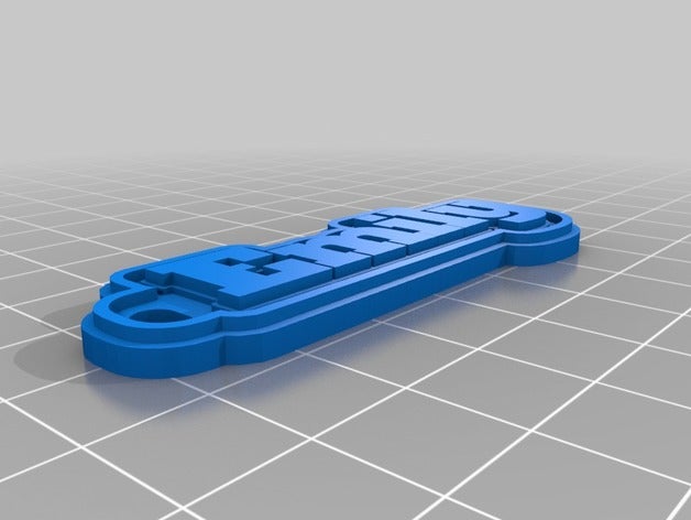 meine angepasste multiline-tag keychainemily Schlüsselanhänger kundengebundene 3D print model - Mito3D