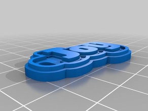 minha personalizado de várias linhas tag chaveiro alegria chaveiros 3d print model - Mito3D