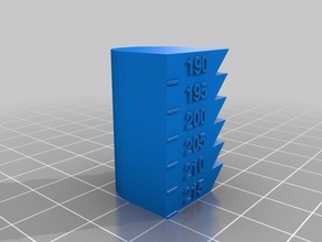 meu personalizados de calor torre A impressão 3d testes personalizado 3d print model - Mito3D