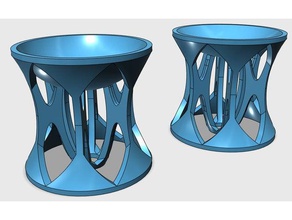 bobina de maceta los hogares planta aire artística las macetas remix soporte 3d print model - Mito3D