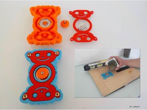 hand spinner b ton toys & games fidget 3d print model - Mito3D