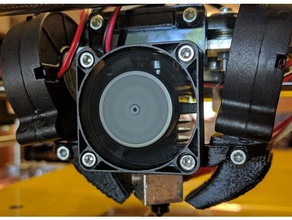interchangeable dual blower radial fan duct swivel remix 3d printer parts 3d print model - Mito3D