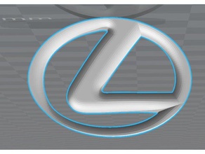 logotipo de lexus logotipos 3d print model - Mito3D