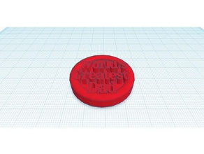 pai-chave da cadeia de token A impressão 3d 3d print model - Mito3D