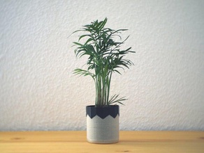 kompozit saksı açık ve bahçe çiçek saksısı vazo ekici saksılar pot 3d print model - Mito3D