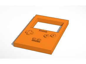 gameboy color de contorno La impresión en 3d 3d print model - Mito3D